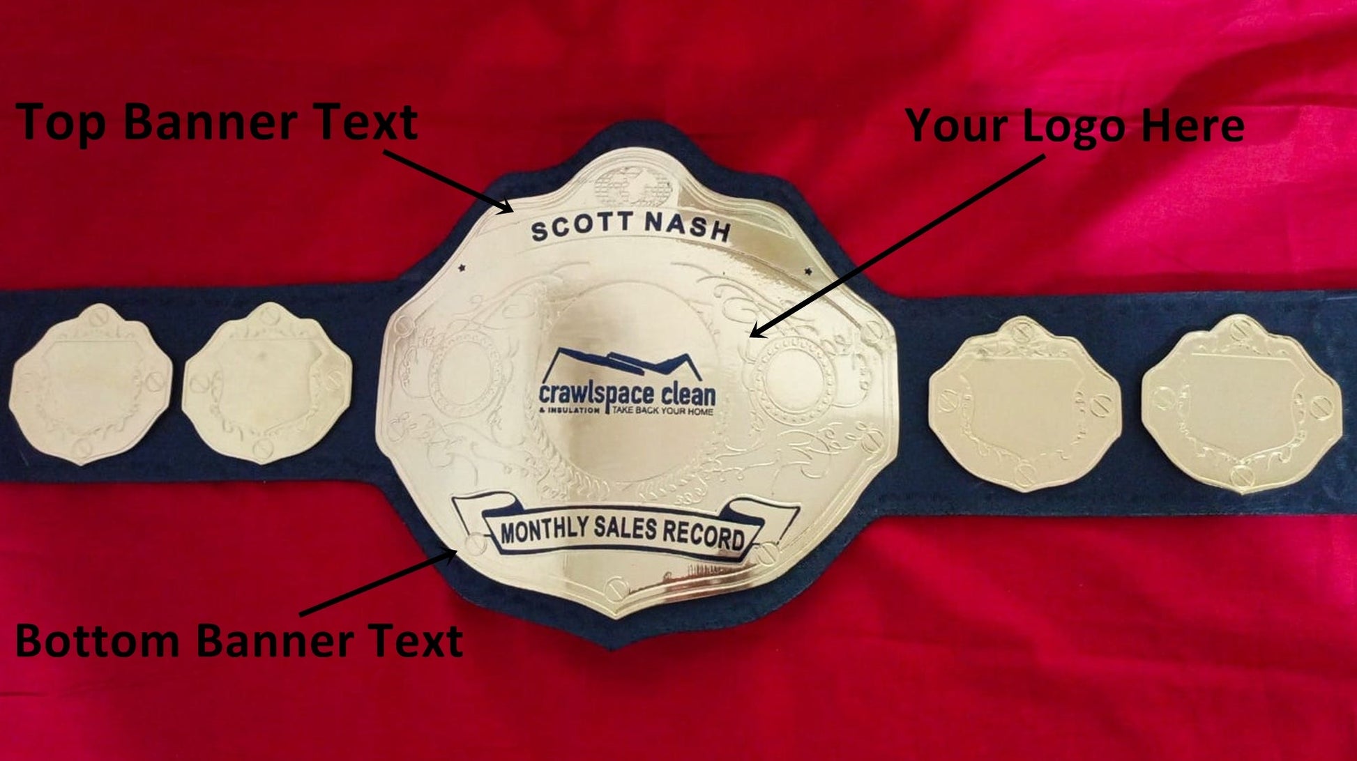 Custom Monthly Sales Record Wrestling Championship Belt - Customize Wrestling Belts Wrestling Customize Beltposhleathers - 14b7Black2mm BrassCustom Name and Crwal Space Clean Logo Wrestling Championship Belt - Customize Wrestling BeltsWrestling Customize Beltposhleathers - 14b7