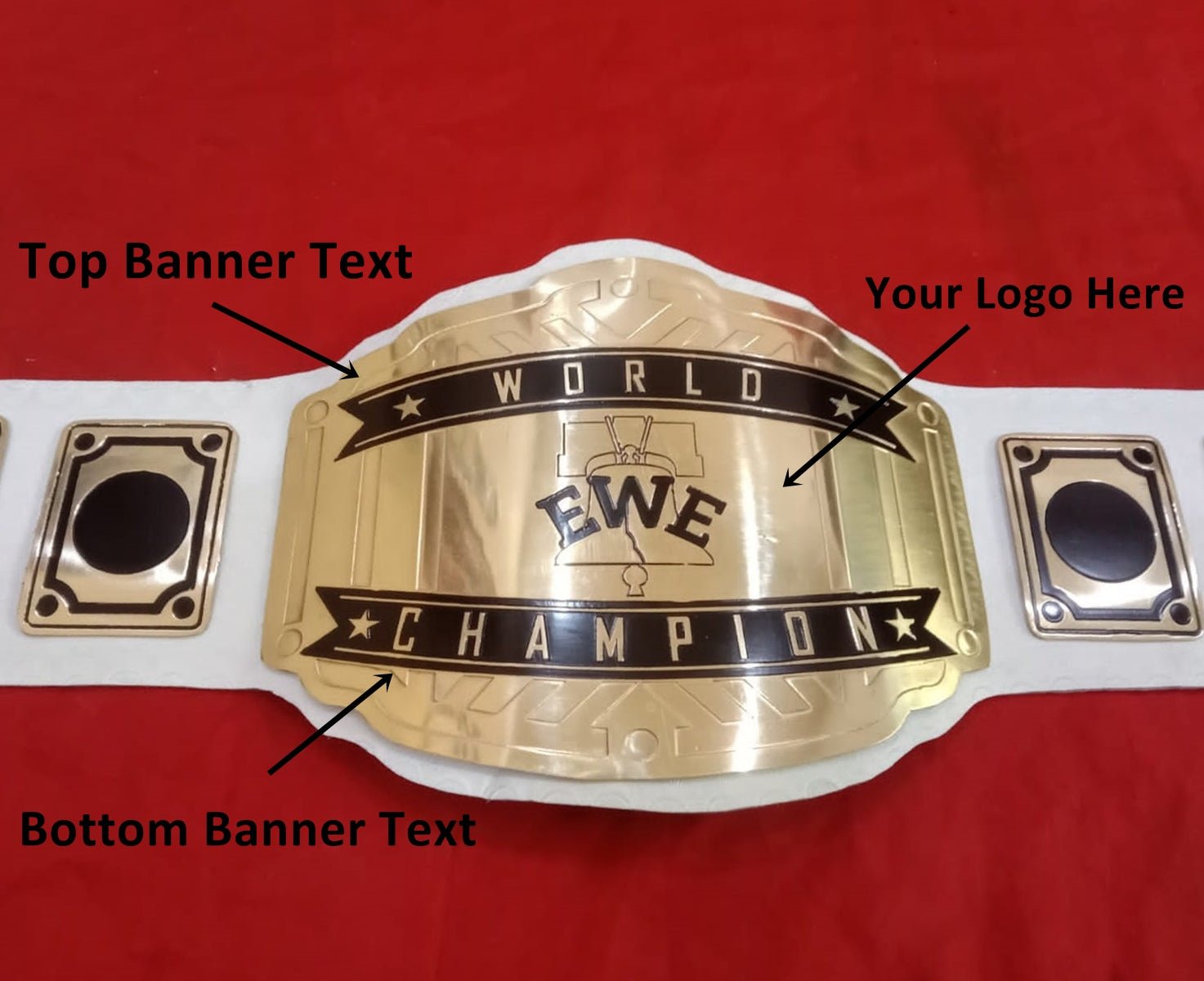 Custom Bed Logo Wrestling Championship Belt - Customize Wrestling Belts Wrestling Customize BeltCustomize Wrestling BeltsBlack2mm BrassCustom Name and Bed Logo Wrestling Championship Belt - Customize Wrestling BeltsWrestling Customize BeltCustomize Wrestling Belts
