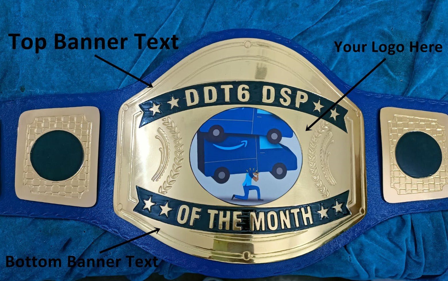 Custom Name and Shipping Truck Logo Wrestling Championship Belt - Customize Wrestling Belts Wrestling Customize Beltposhleathers - 14b7Black2mm BrassDesign 5Custom Name and Shipping Truck Logo Wrestling Championship Belt - Customize Wrestling BeltsWrestling Customize Beltposhleathers - 14b7