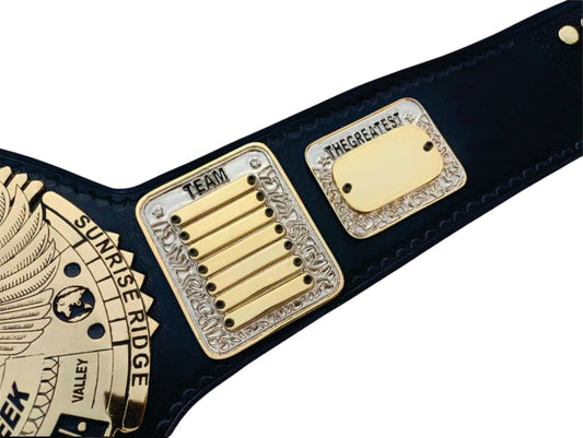 Custom Tag Team Phi Beta Sigma Championship Belt