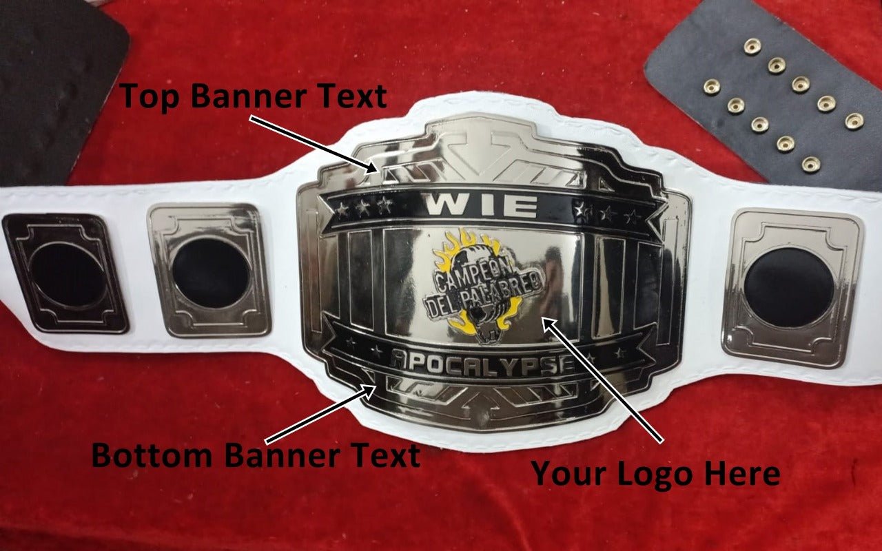 Custom Name And Campeon Del Palabreo Logo Wrestling Championship Belt - Customize Wrestling Belts Wrestling Customize Beltposhleathers - 14b7Black2mm BrassDesign 5Custom Name And Campeon Del Palabreo Logo Wrestling Championship Belt - Customize Wrestling BeltsWrestling Customize Beltposhleathers - 14b7