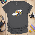 T-Shirt With Camera Skateboard Graphic for Action Photographers