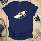 T-Shirt With Camera Skateboard Graphic for Action Photographers