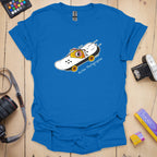 T-Shirt With Camera Skateboard Graphic for Action Photographers