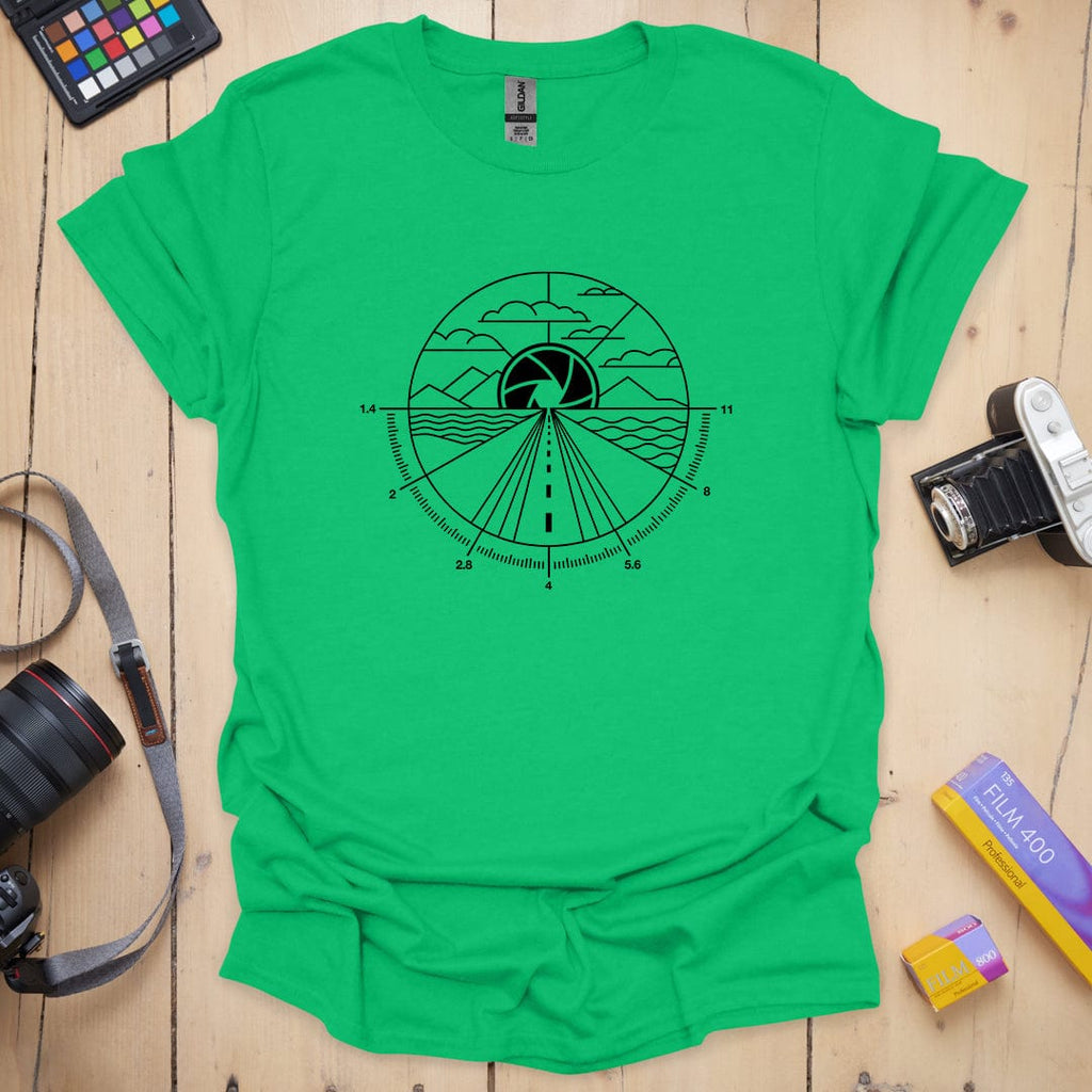 T-Shirt With Aperture Design for Photography Adventures