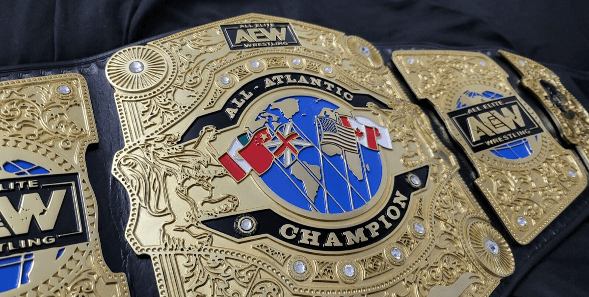 Championship Belt CNC Machined AEW All Atlantic Replica