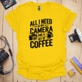 T-Shirt With Photographer-Inspired All I Need Graphic