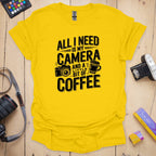 T-Shirt With Photographer-Inspired All I Need Graphic
