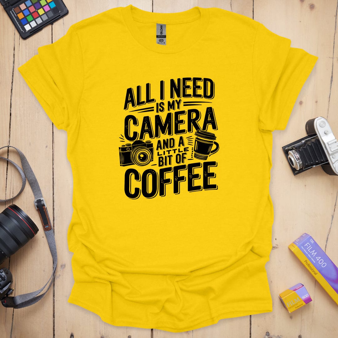 T-Shirt With Photographer-Inspired All I Need Graphic