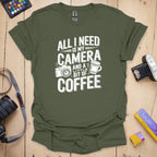 T-Shirt With Photographer-Inspired All I Need Graphic