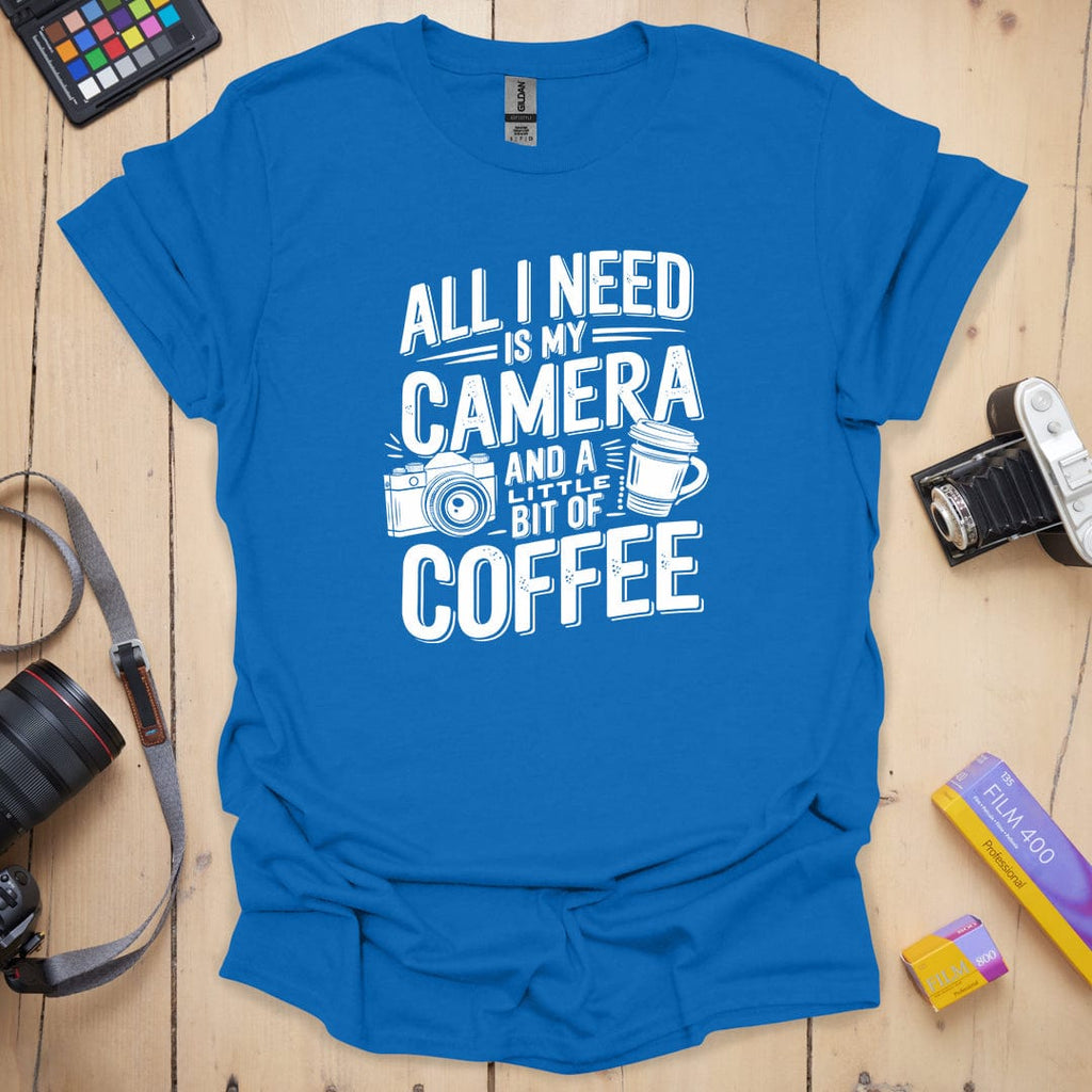 T-Shirt With Photographer-Inspired All I Need Graphic