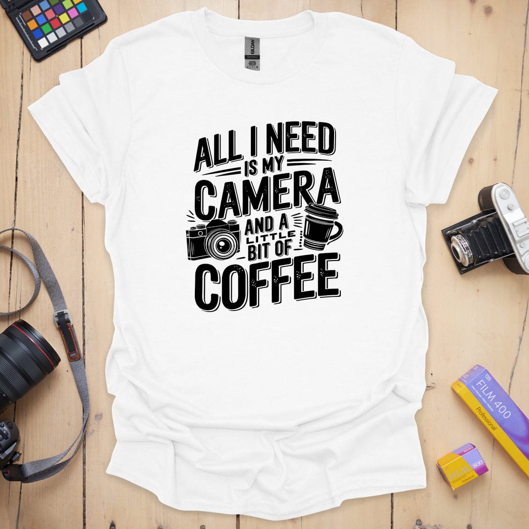 T-Shirt With Photographer-Inspired All I Need Graphic