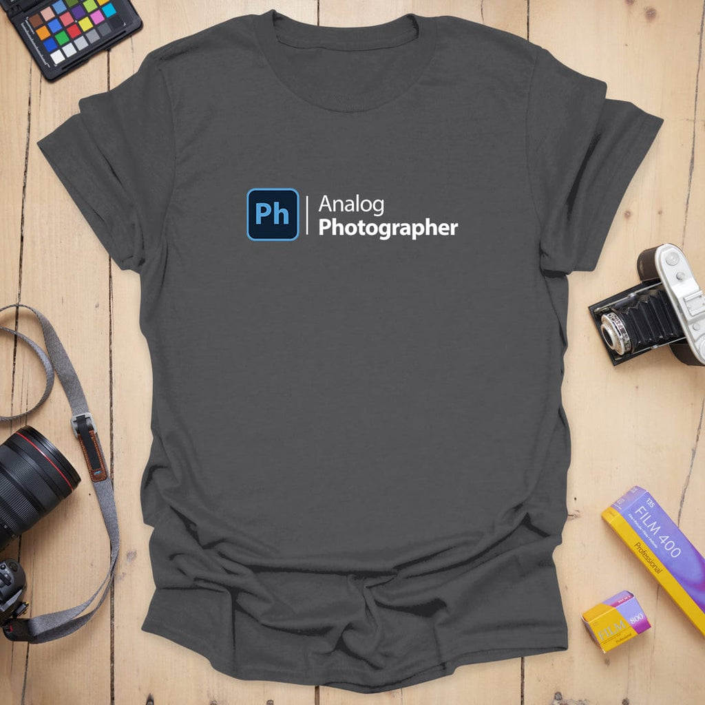 T-Shirt With Analog Photography and Digital Nostalgia Graphic