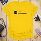 T-Shirt With Analog Photography and Digital Nostalgia Graphic