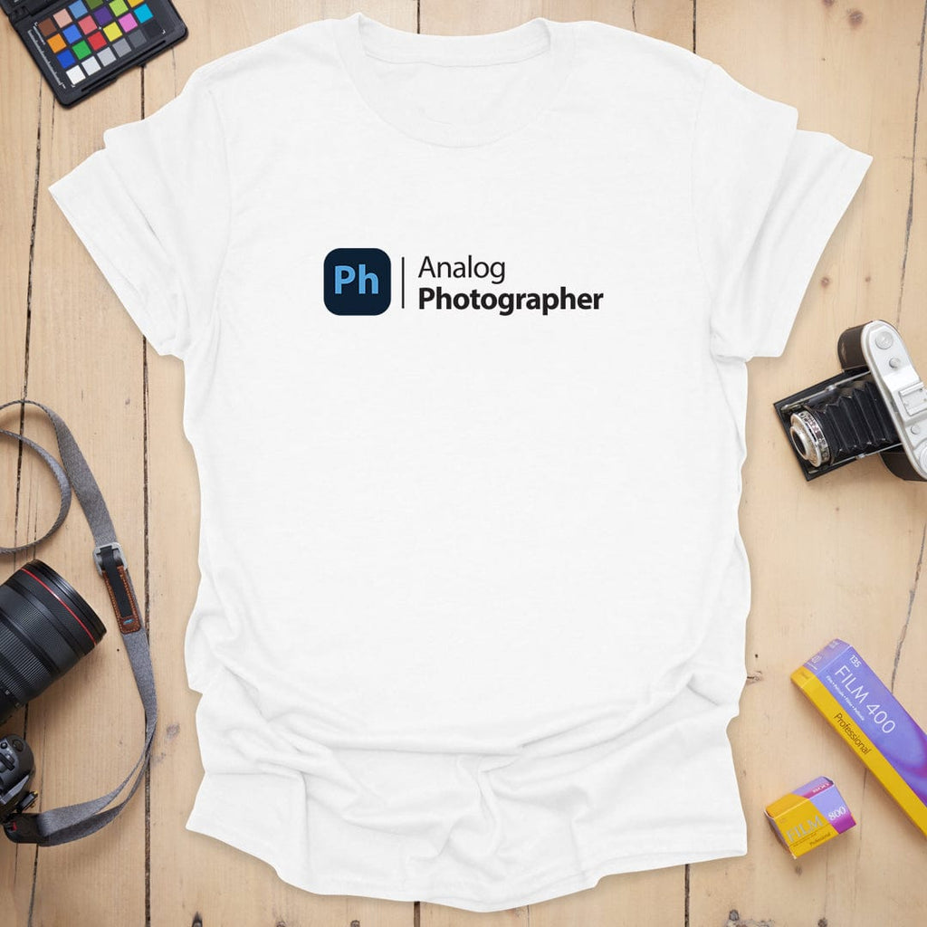 T-Shirt With Analog Photography and Digital Nostalgia Graphic