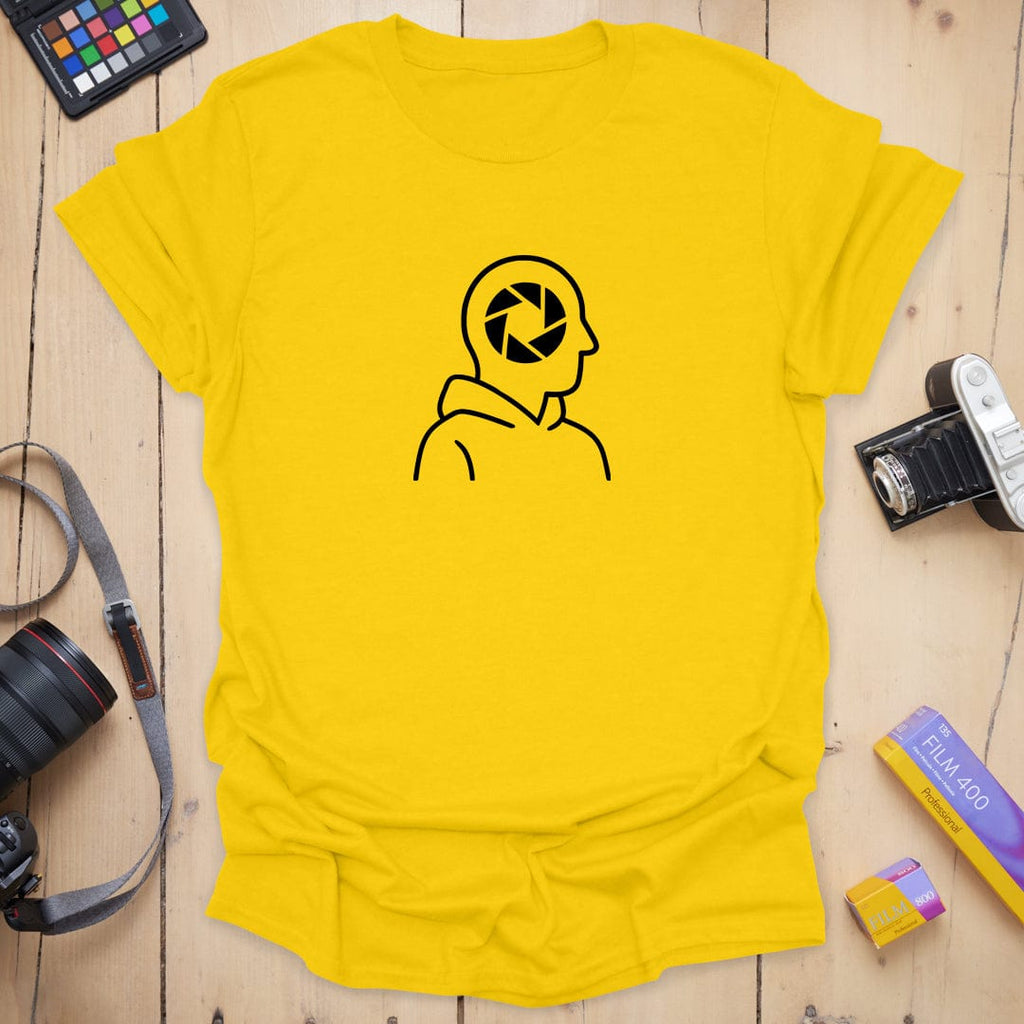 T-Shirt With Aperture Head Graphic for Photography Fans
