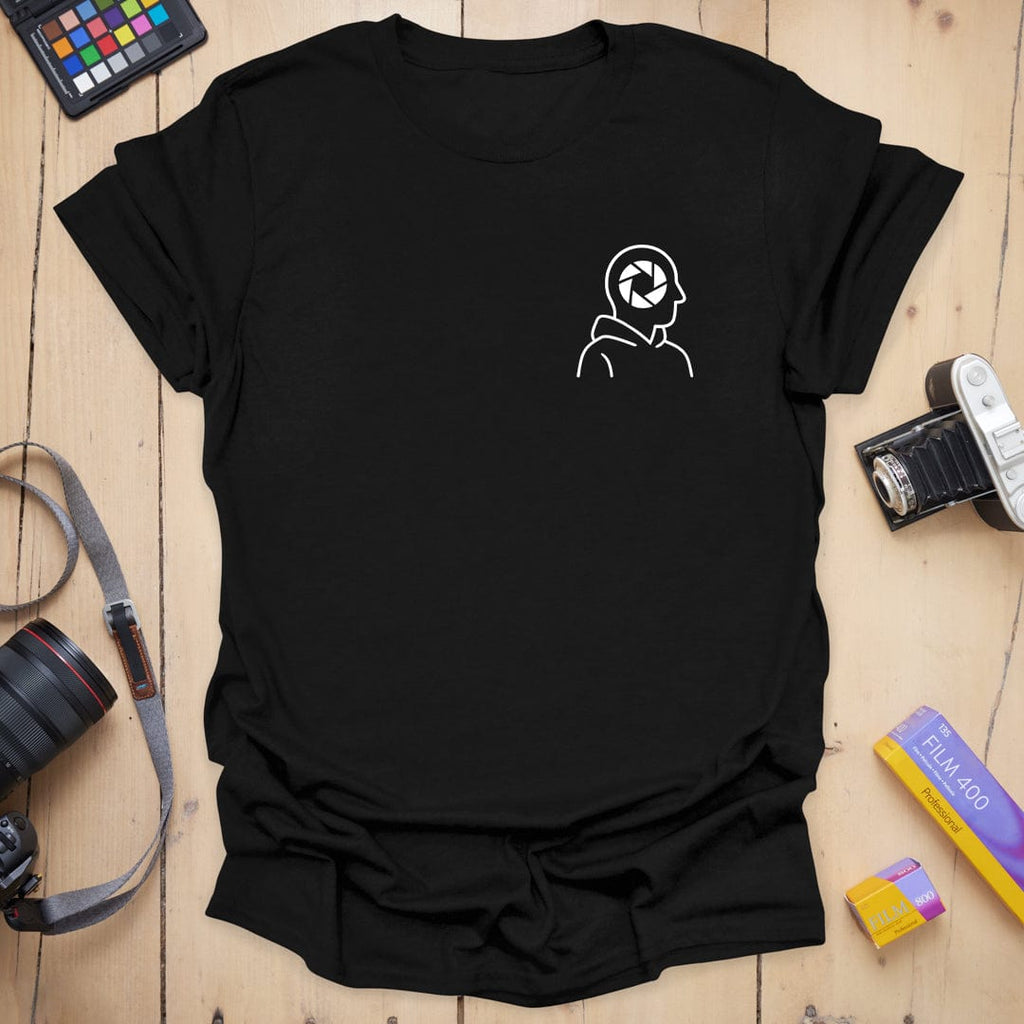 T-Shirt With Aperture Head Badge Graphic