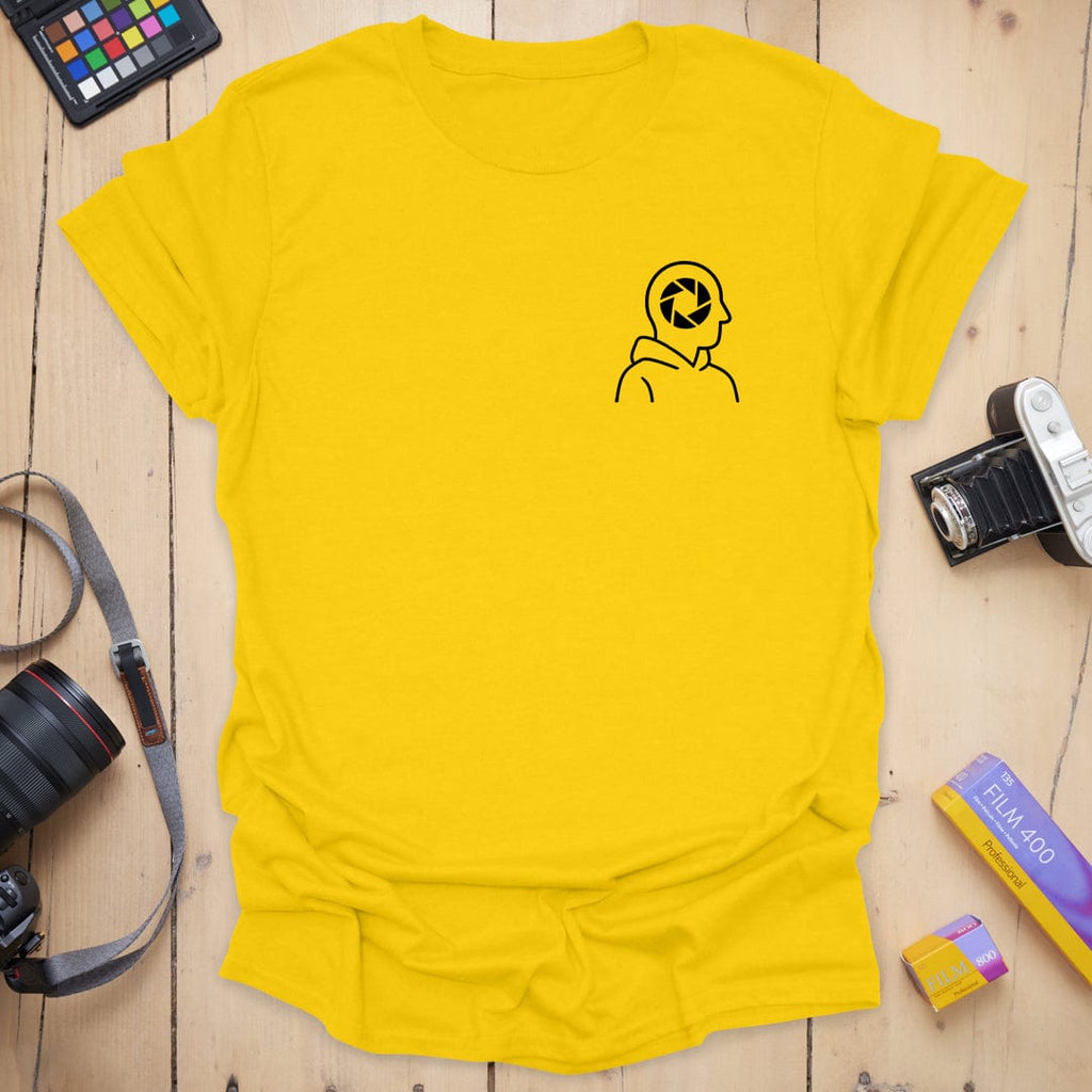 T-Shirt With Aperture Head Badge Graphic