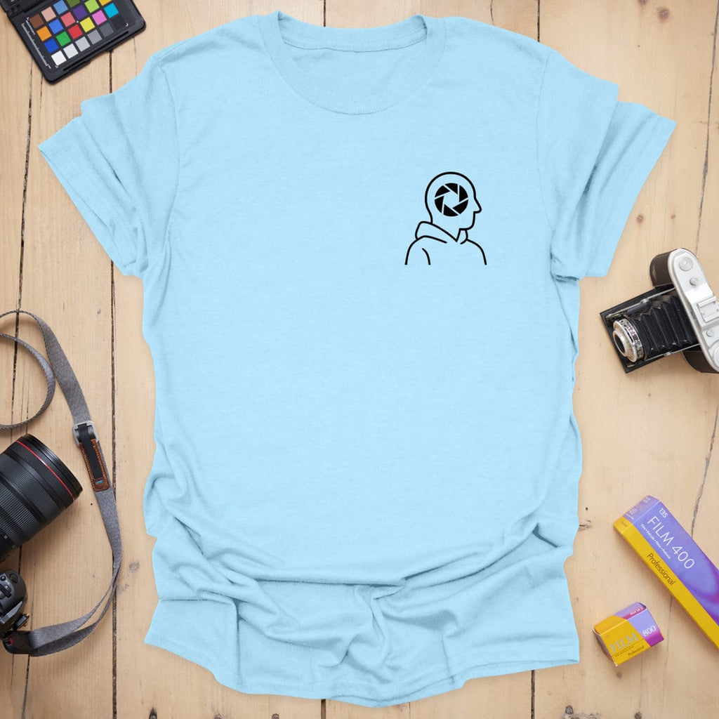 T-Shirt With Aperture Head Badge Graphic
