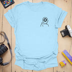 T-Shirt With Aperture Head Badge Graphic