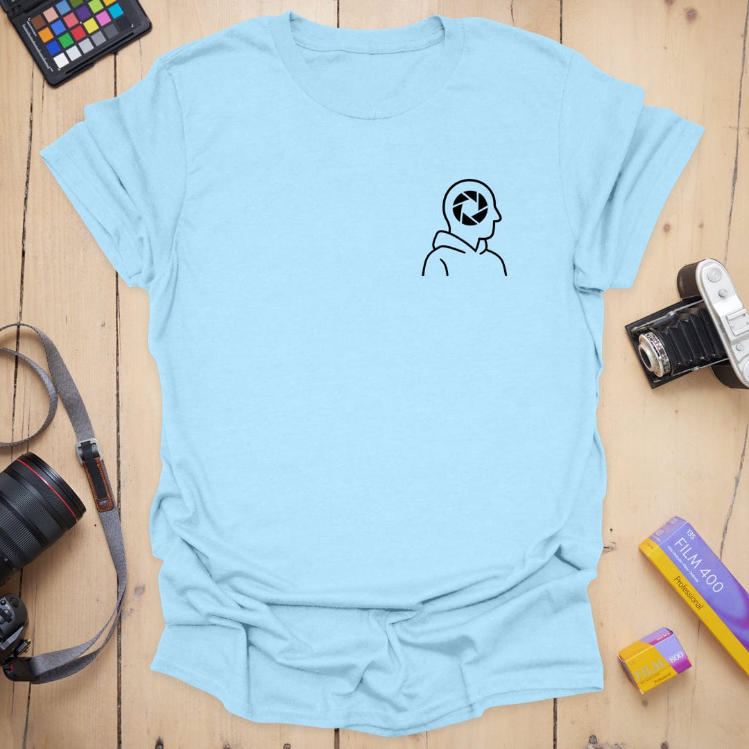 T-Shirt With Aperture Head Badge Graphic