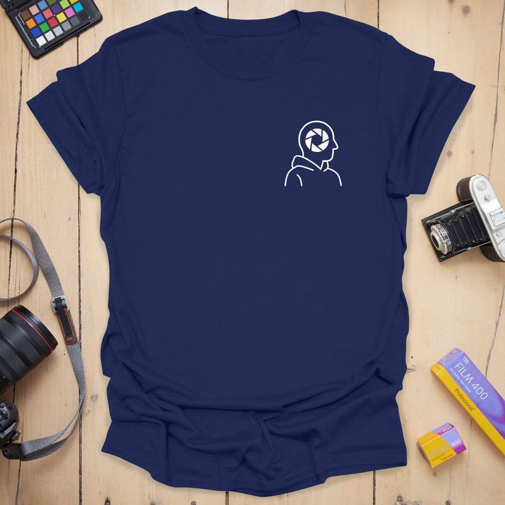 T-Shirt With Aperture Head Badge Graphic