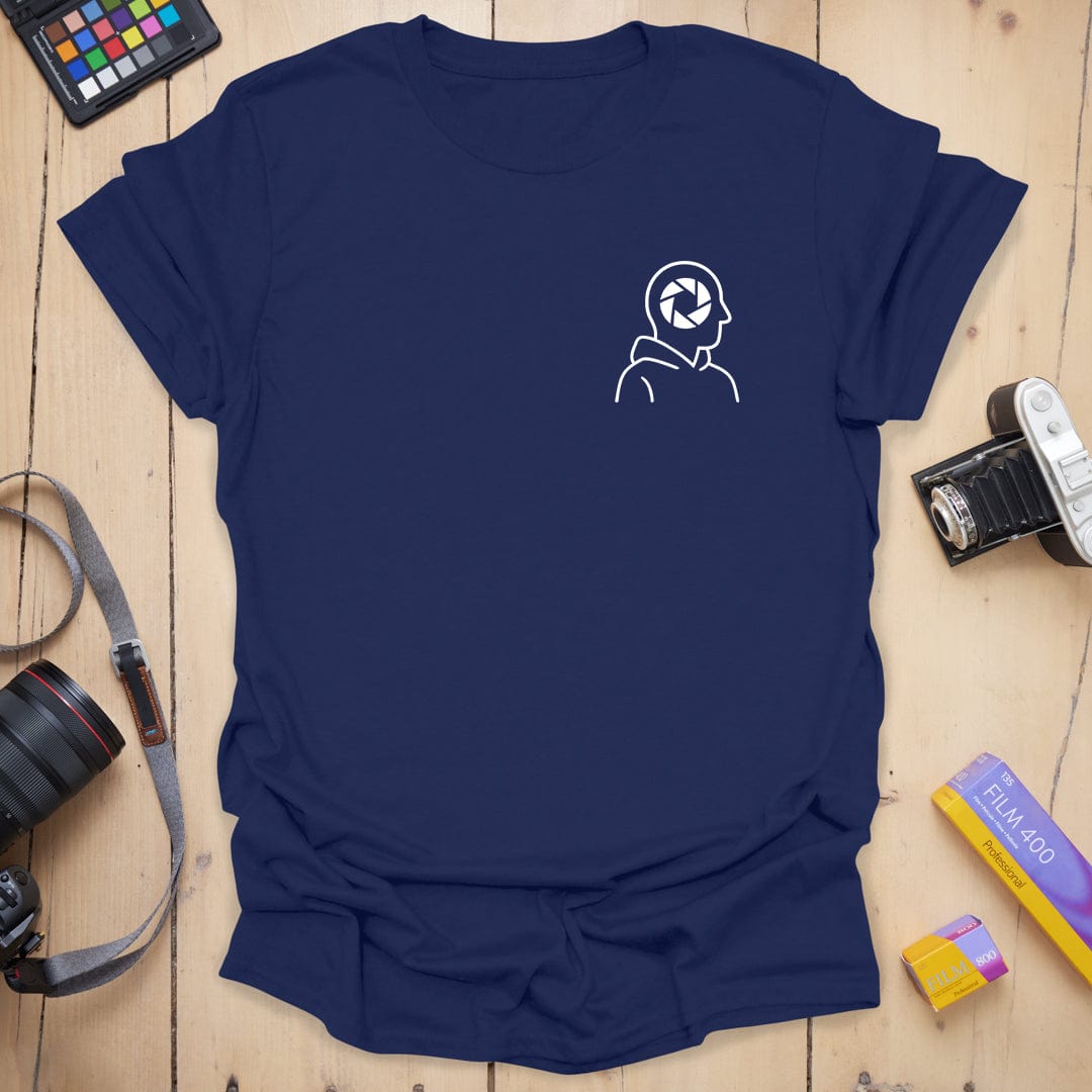 T-Shirt With Aperture Head Badge Graphic