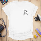 T-Shirt With Aperture Head Badge Graphic