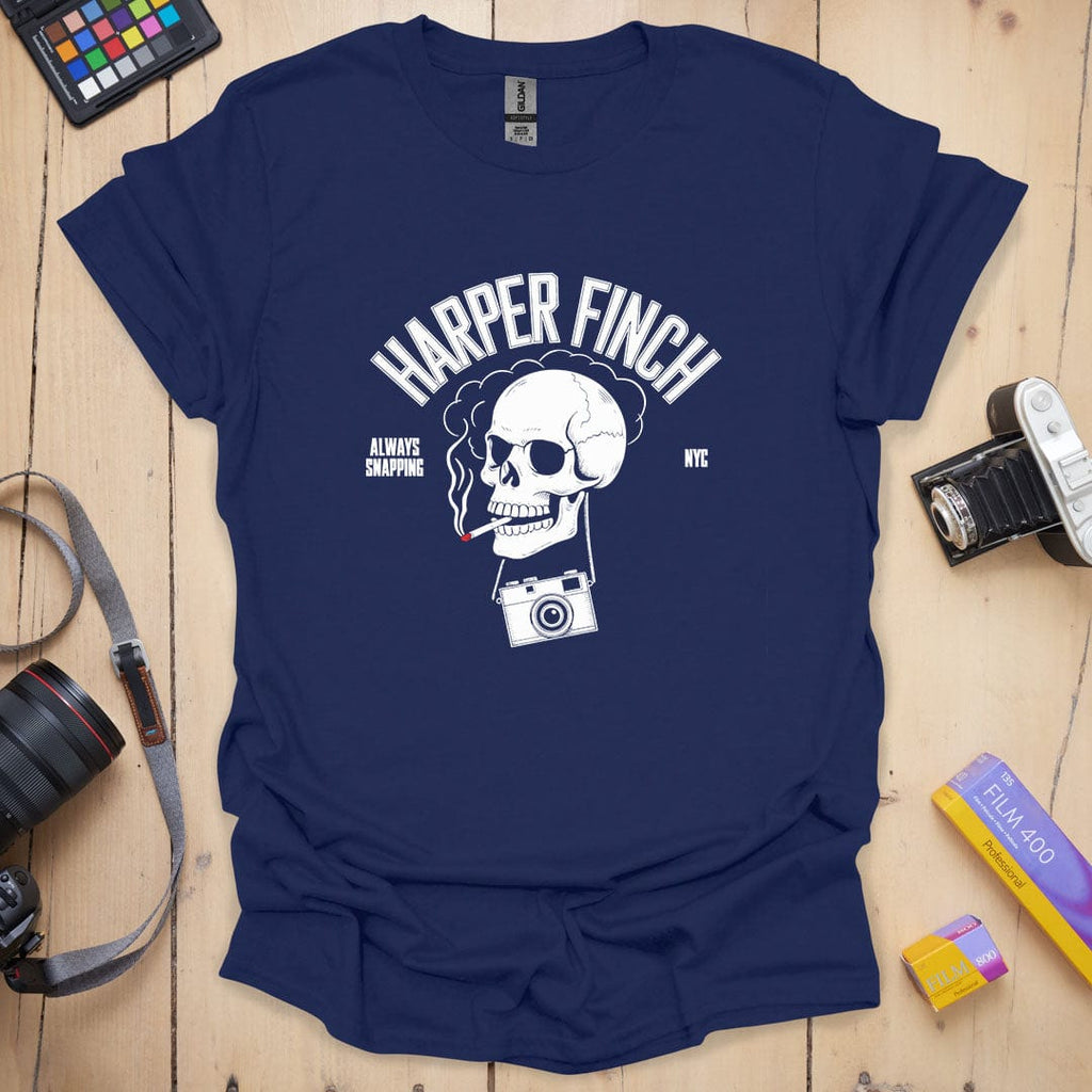 T-Shirt With Bold Photography-Inspired NYC Graphics
