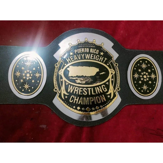 AWA Southern Heavyweight Dual Plated Championship Title Belt