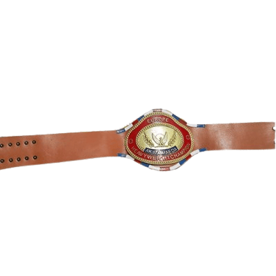 Akira Maeda NJPW Europe Wrestling Championship Title Belt