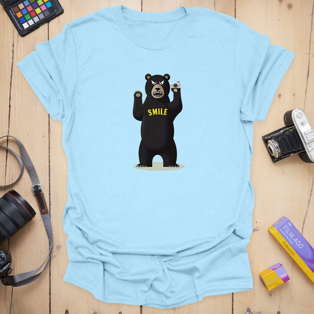 T-Shirt With Smile Bear Photographer Design