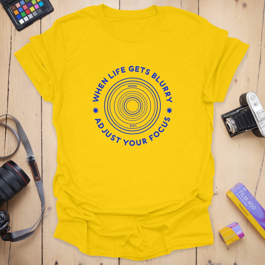 T-Shirt With Blurry Photography-Inspired Design