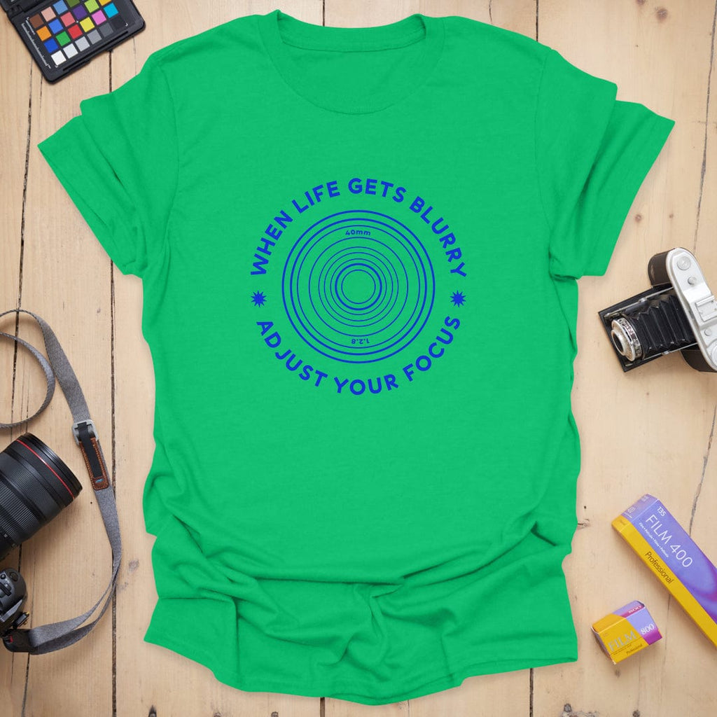 T-Shirt With Blurry Photography-Inspired Design