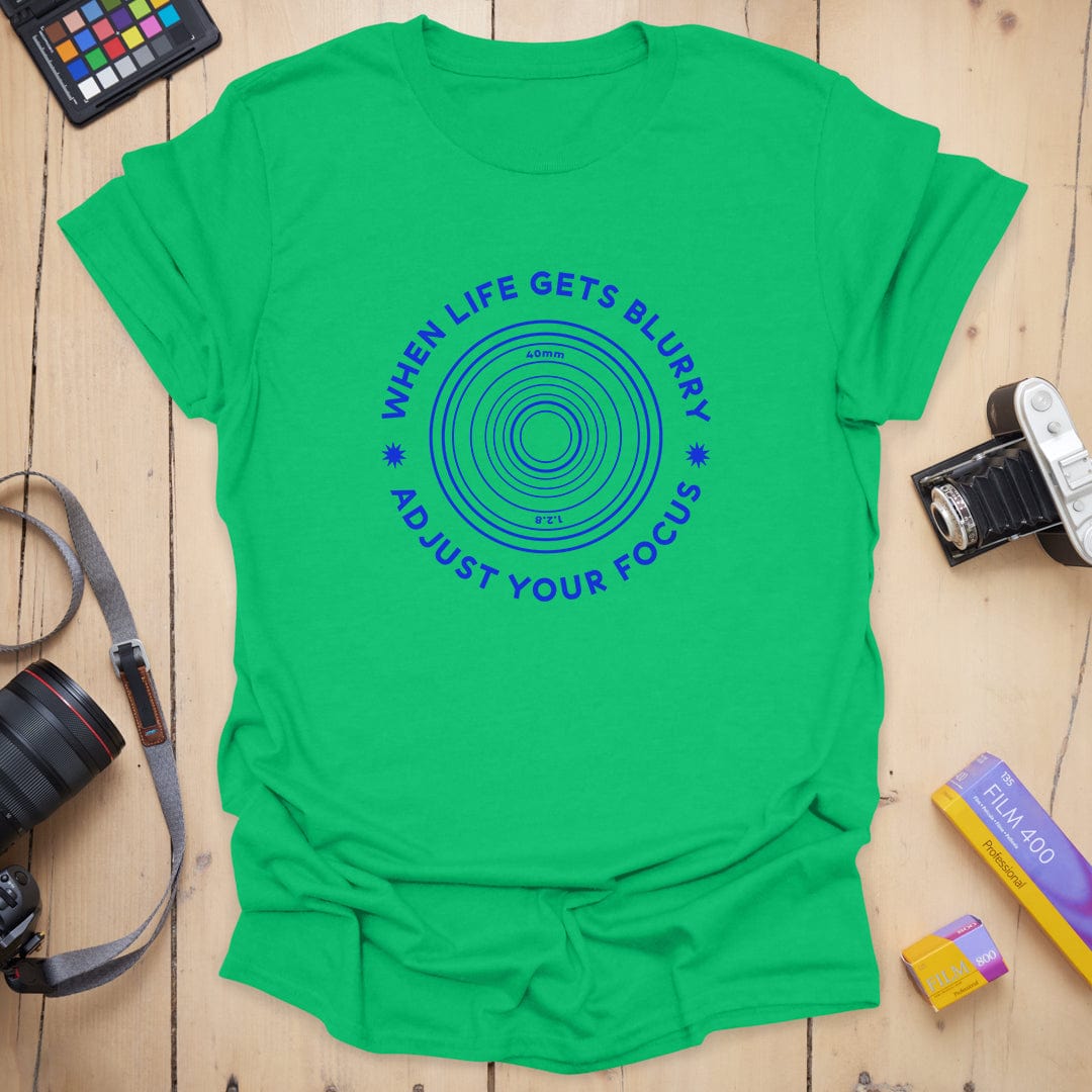 T-Shirt With Blurry Photography-Inspired Design