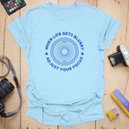 T-Shirt With Blurry Photography-Inspired Design