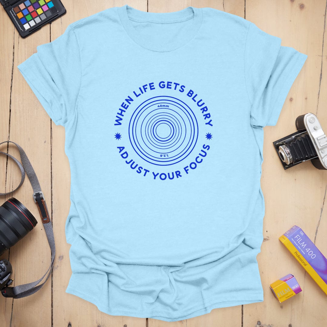 T-Shirt With Blurry Photography-Inspired Design