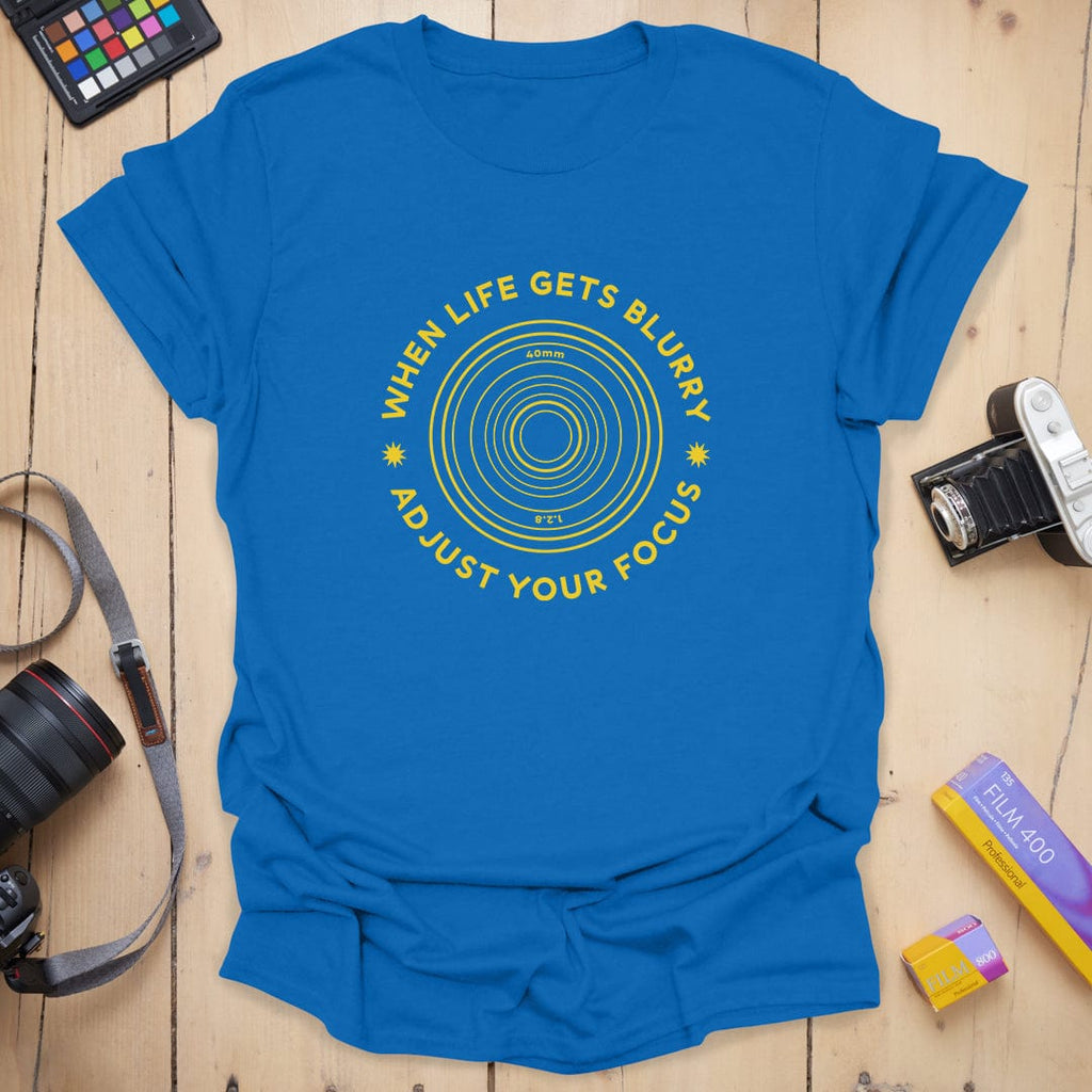 T-Shirt With Blurry Photography-Inspired Design