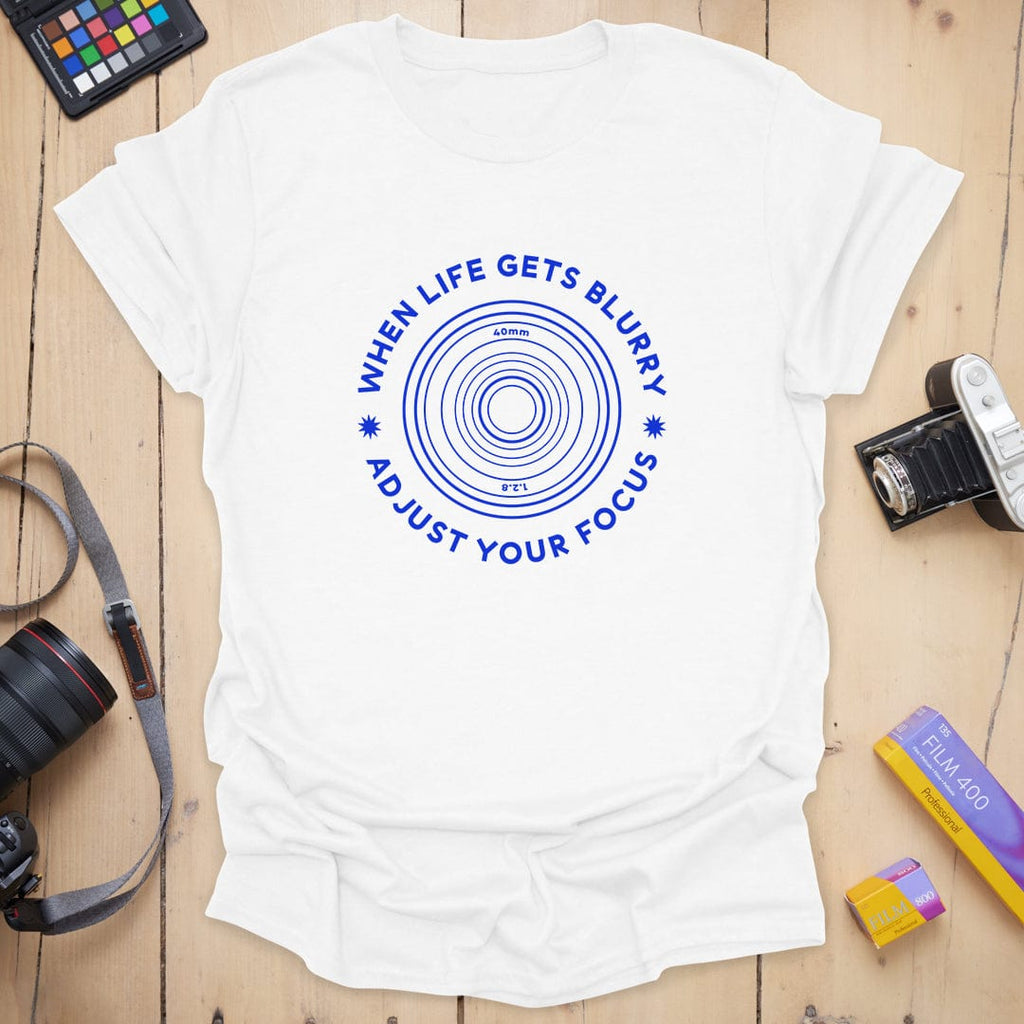 T-Shirt With Blurry Photography-Inspired Design