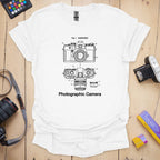 T-Shirt With Camera Patent Blueprint Design