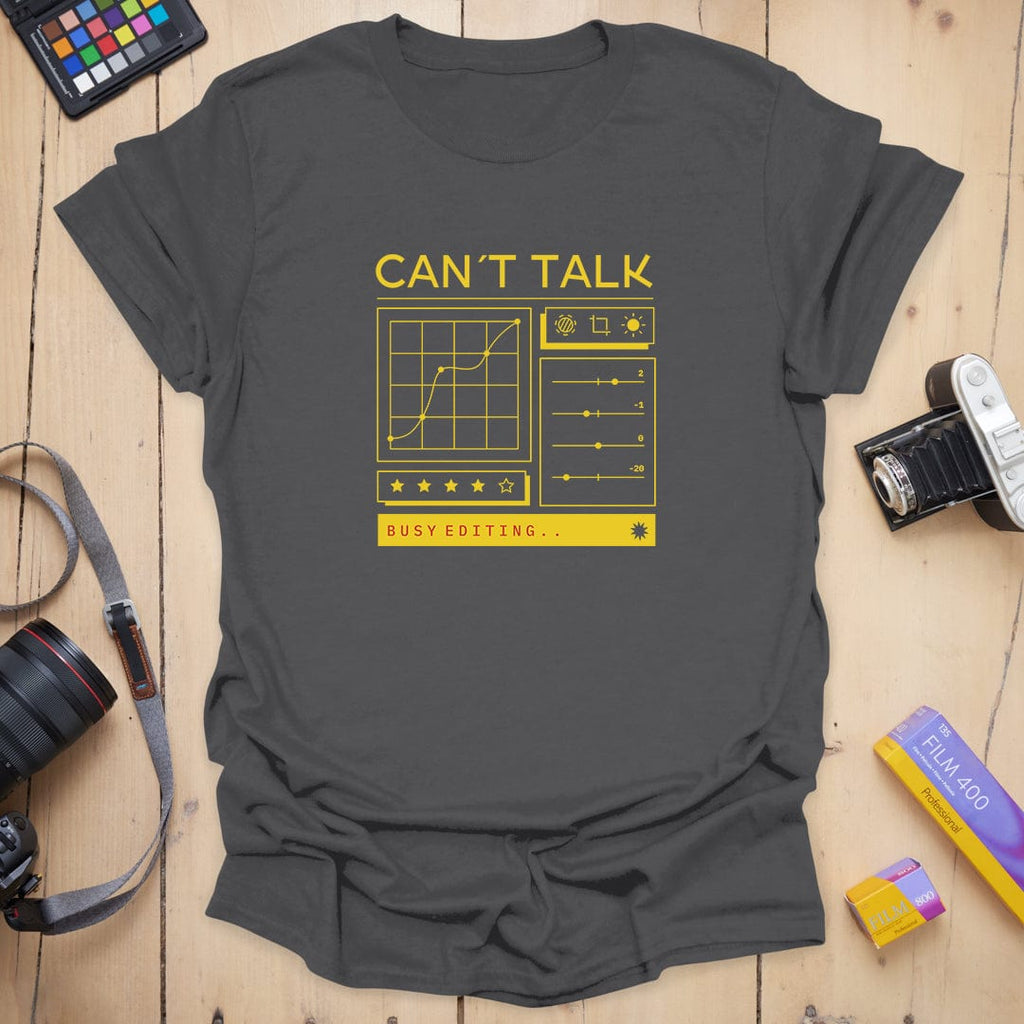 T-Shirt With Editing Design for Photo Creators