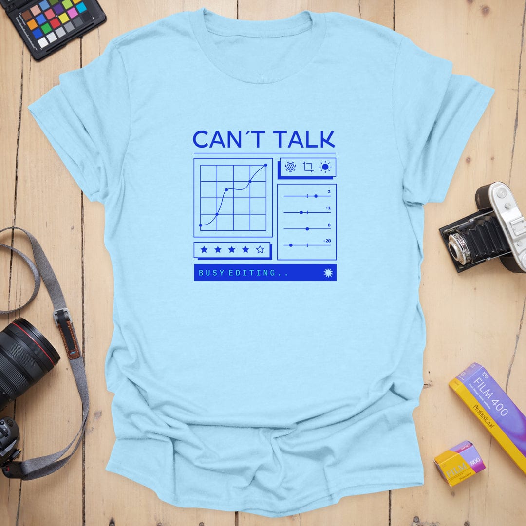 T-Shirt With Editing Design for Photo Creators