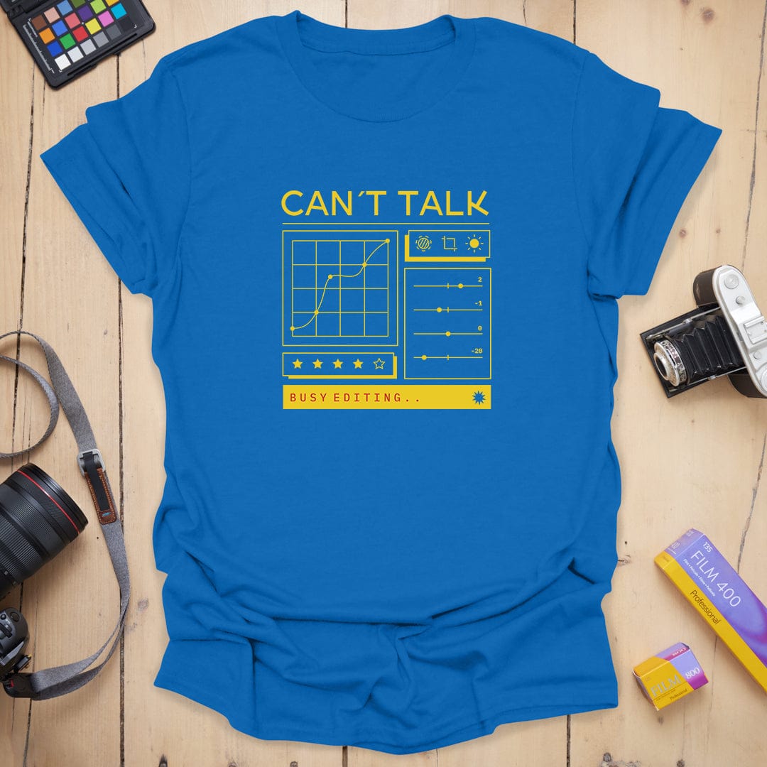 T-Shirt With Editing Design for Photo Creators