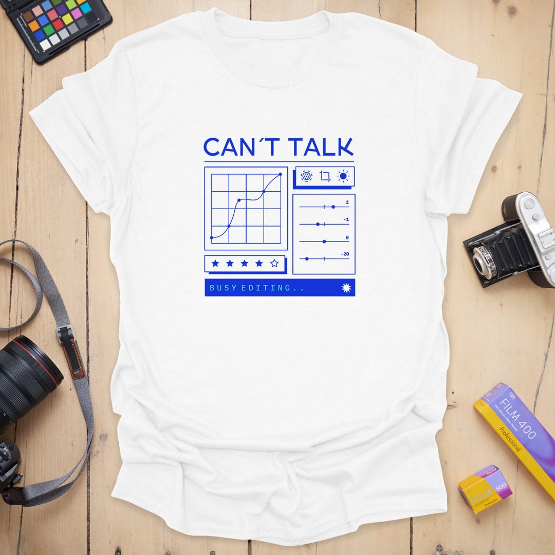 T-Shirt With Editing Design for Photo Creators
