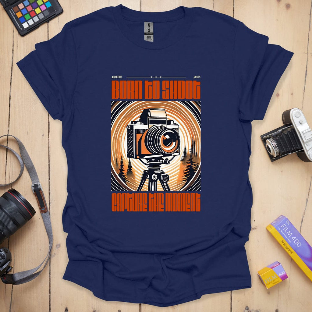 T-Shirt With Born To Shoot Photography Graphic
