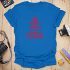 T-Shirt With Bold Red Camera Photography Graphic