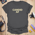 T-Shirt With Candid AF Photography Graphic
