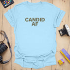 T-Shirt With Candid AF Photography Graphic