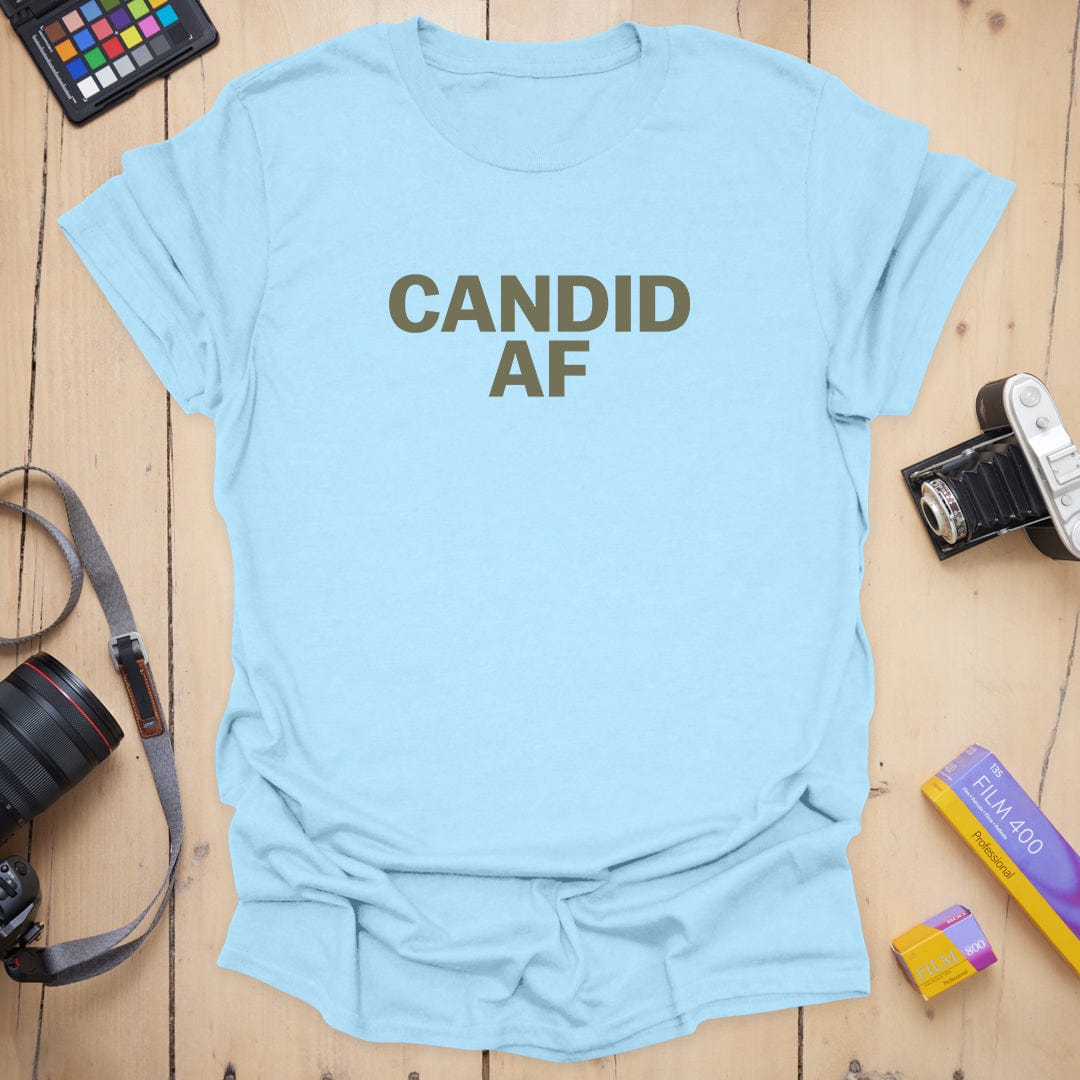 T-Shirt With Candid AF Photography Graphic