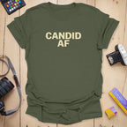 T-Shirt With Candid AF Photography Graphic